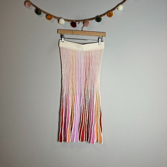 525 America colorful pleated skirt - Picture 2 of 8